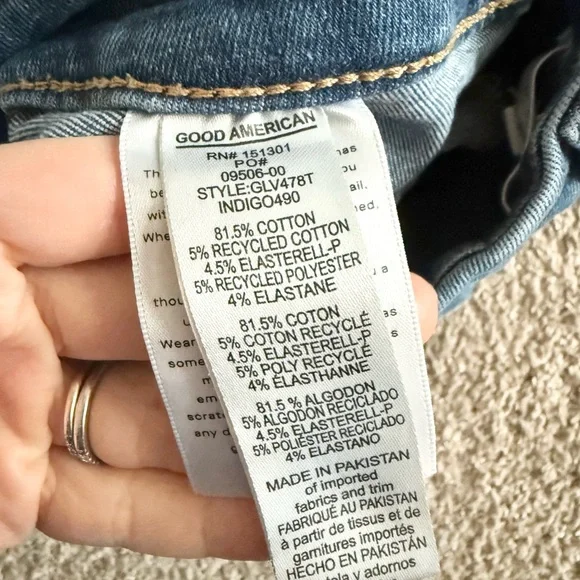 Good American Power Stretch Pull On Skinny Jeans in Medium Wash Size 5 - Picture 4 of 4